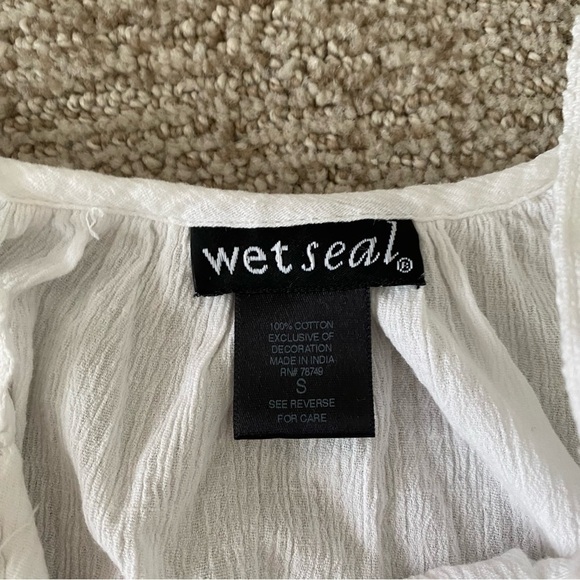 Vintage y2k Wet Seal white crochet lace tank top - Picture 2 of 2